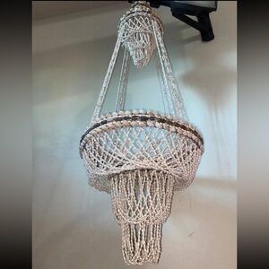 Japanese Macrame Shell Chandelier